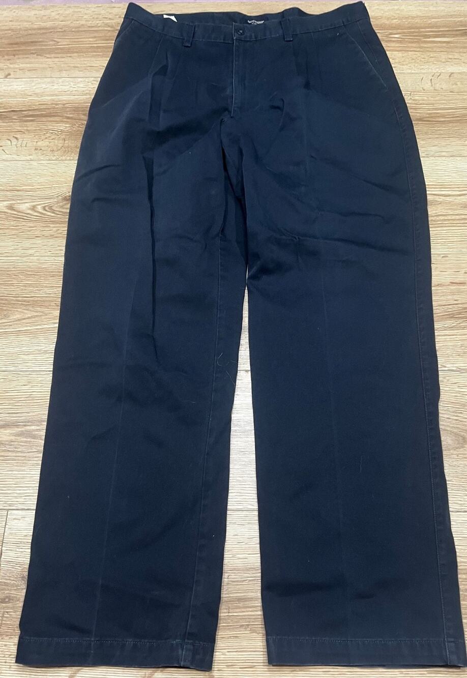 Dockers Mens Pants Size 38x34 Navy Blue Khakis Straight Fit 100% Cotton (A00)
